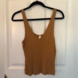 Nordstrom Rust V-Neck Tank-Top